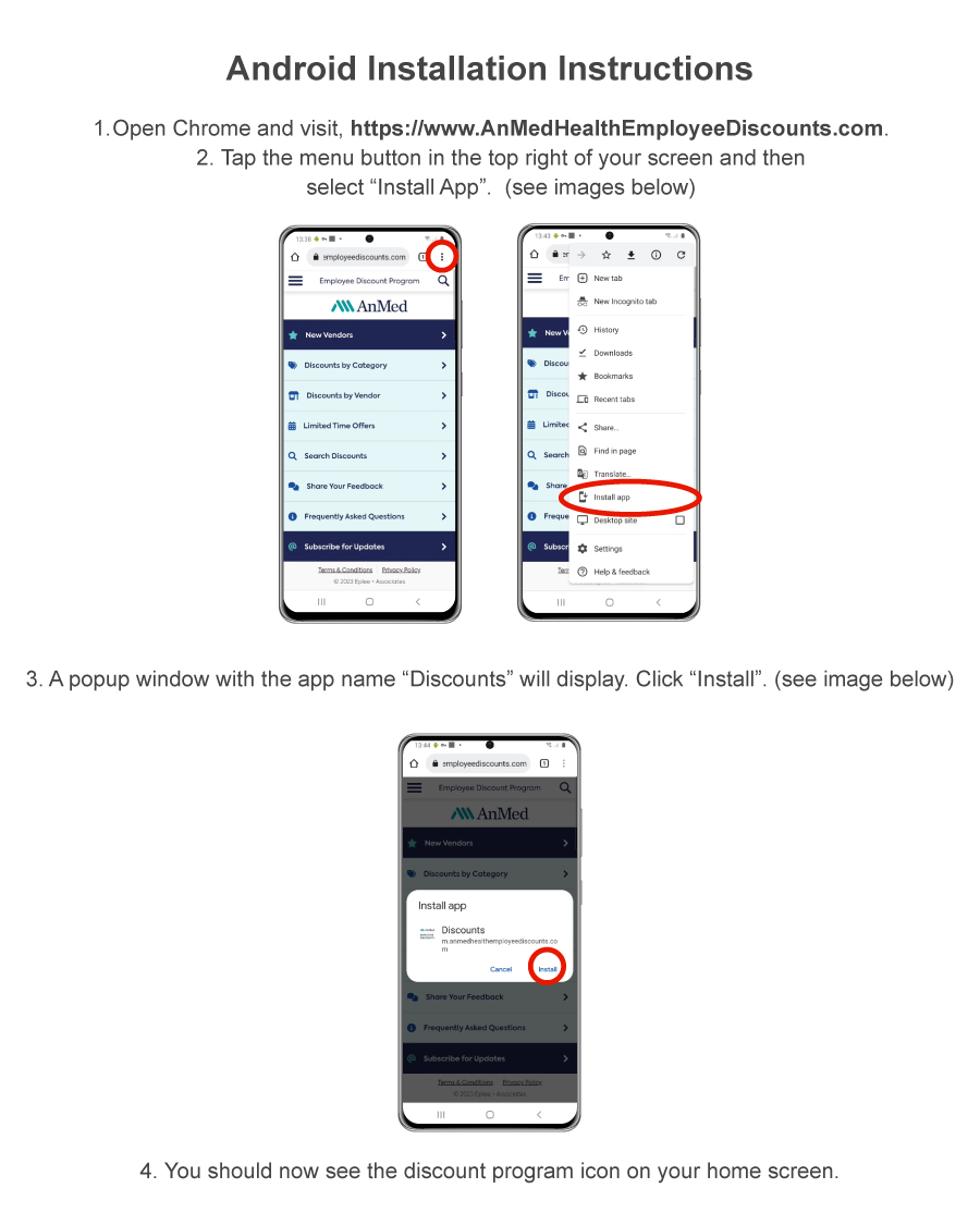 Android OS Installation Instructions